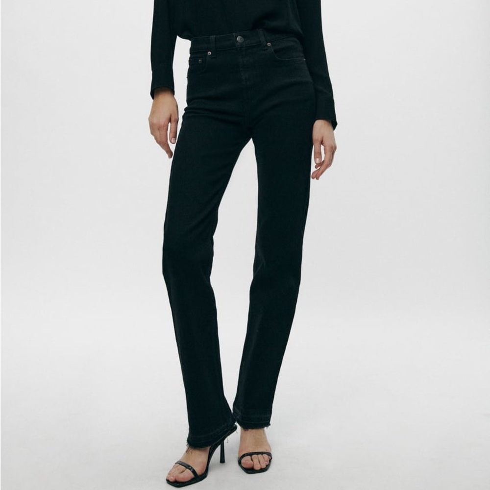 Zara Slim Jeans with a Highwaist  ZW Collection Size 6
